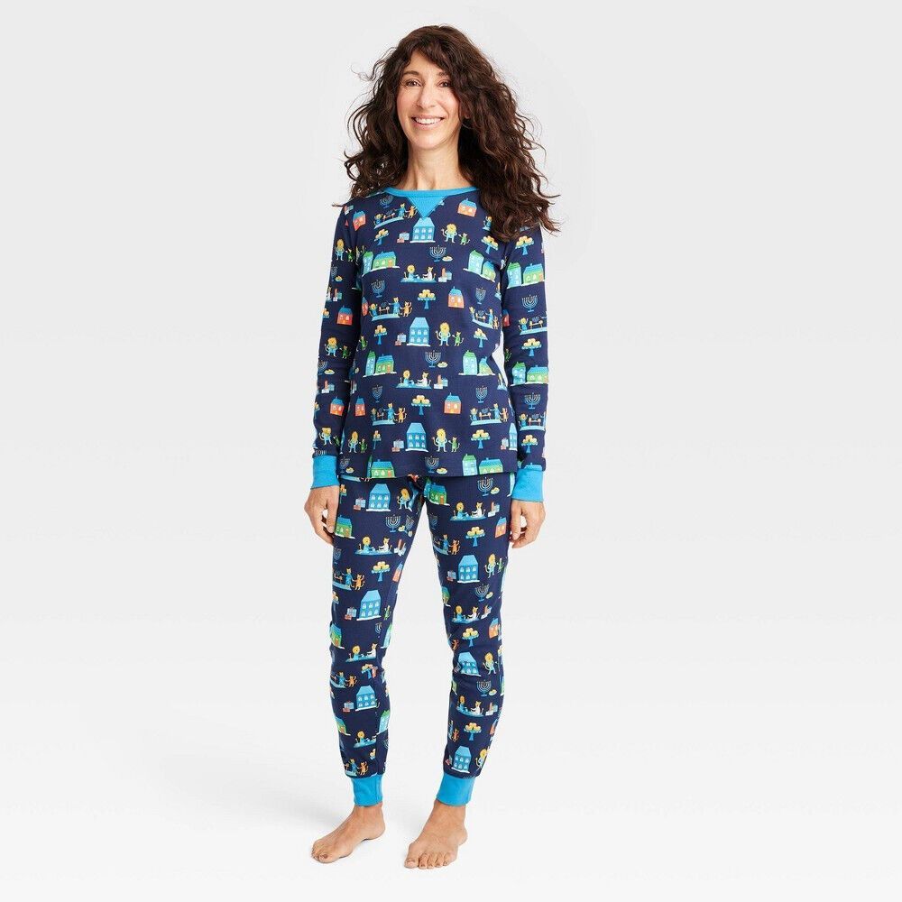 Women's Hanukkah Blue Lion Pajama Size 3XL NWT